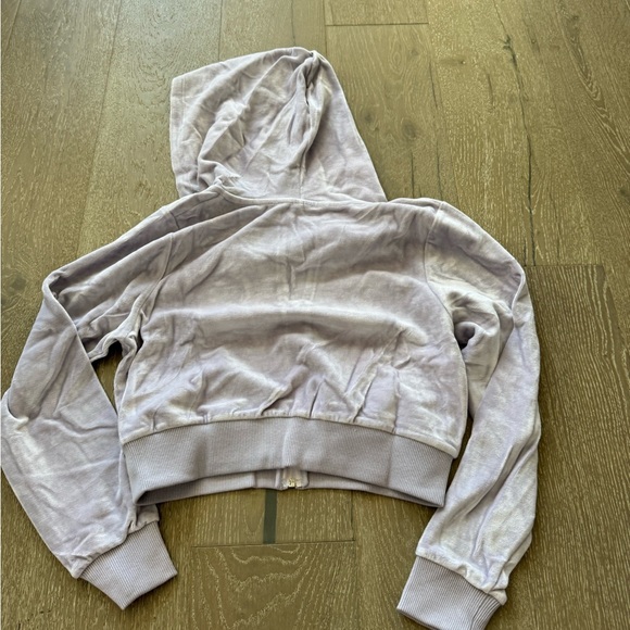ASOS Asyou velour hoodie in mauve - Picture 3 of 6